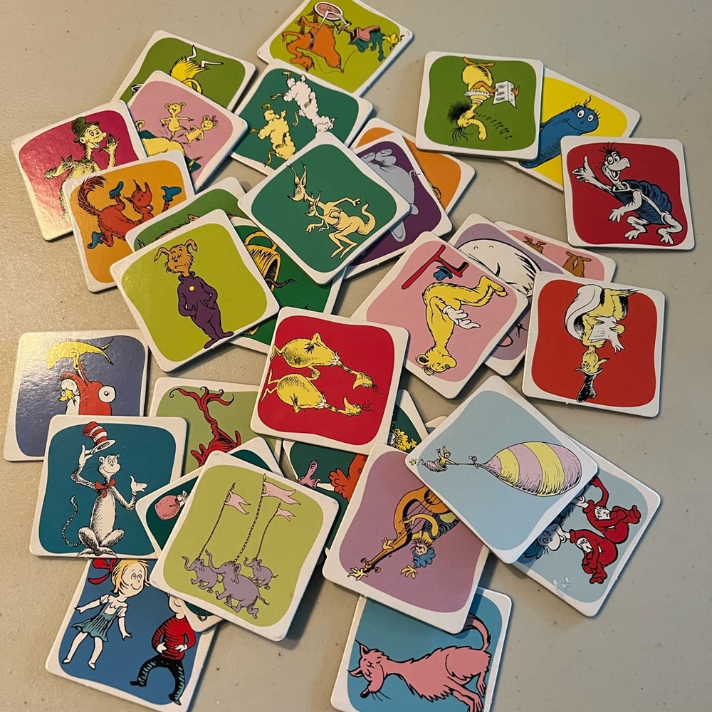 Colorful Dr. Seuss Memory Game